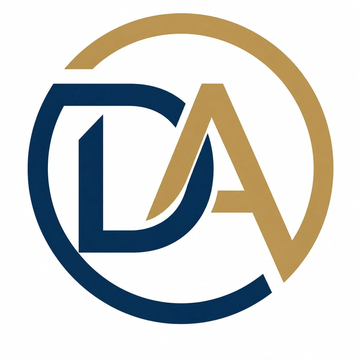 Logo Daniel Andrš, iniciály DA